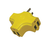 3 Outlet Adapter, Yellow By Voltec 04-00087