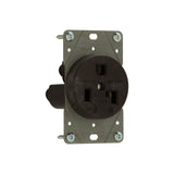 Recp Single Flush 30A 125V 2P3W Str BK By Eaton Arrow Hart 5716N