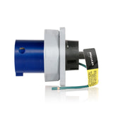 LEV Series IEC Pin & Sleeve Inlet, 60A/208V, Blue By Leviton 560B9WLEV