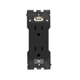 Duplex Receptacle, Renu Series, 15A, 125V, Black By Leviton RER15-OB