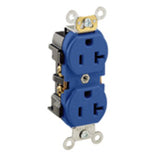 Narrow Duplex Receptacle, 20A, 125V, 5-20R, Blue By Leviton 5352-BU