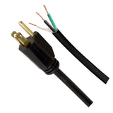 3' 3-Conductor SJTW Vinyl Repair Cord, 16/3, Black By Voltec 03-00034