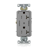 20A TR Controlled Decora Receptacle, Gray  By Leviton TDR20-S2G