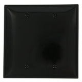 Blank Wallplate, 2-Gang, Nylon, Black, Midway By Leviton PJ23-E