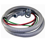 6' Non-Metallic Liquidtight Fixture Whip, 8 AWG Stranded, Diameter: 3/4