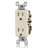 Tamper Resistant Decora Receptacle, 15A, 125V, Light Almond By Leviton T5325-T