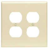 Duplex Receptacle Wallplate, 2-Gang, Nylon, Almond, Midway By Leviton PJ82-T