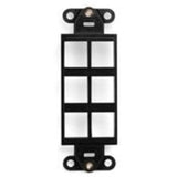 Black 6 Port Multimedia Decora Insert By Leviton 41646-E