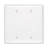 Blank Wallplate, 2-Gang, Thermoset, White, Midway By Leviton 80525-W