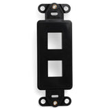 Multimedia Deora Insert, 2-Port, Black By Leviton 41642-E