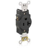 20 Amp Single Receptacle, 125V, 5-20R, Black, Spec Grade By Leviton 5361-E