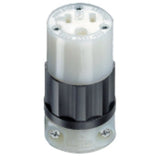 20 Amp Connector, 125V, 5-20R, Nylon, Black/White By Leviton 5369-C