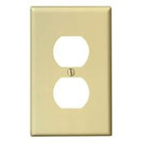 Duplex Receptacle Wallplate, 1-Gang, Nylon, Light Almond, Midway By Leviton PJ8-T