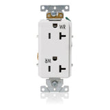 20A 125V WR DECORA REC WHT By Leviton WDR20-W