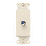 Wallplate Insert, Decora, F-Connector, Light Almond By Leviton 40681-T