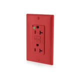 Hospital Grade GFCI, 20A, 125V, Red By Leviton GFTR2-HGR