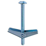 Toggle Bolt, Mushroom Head-Spring, Phillips/Slotted, 1/8