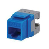 CAT6A Snap-In Jacks, Blue (10PK) By DataComm Electronics 20-3426A-BL-10