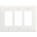 Wallplate 3G Decorator Poly Mid WH By Eaton Arrow Hart PJ263W