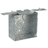 4IN SQ BX,STL,30.3CU,.5&3/4E-KO By Steel City 52171-V-1/2-3/4