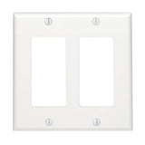 Decora Wallplate, 2-Gang, Nylon, White By Leviton 80409-NW