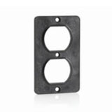 Duplex Receptacle Coverplate, Black By Leviton 3051-E