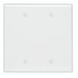 Blank Wallplate, 2-Gang, Nylon, White, Midway By Leviton PJ23-W