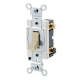 Heavy Duty 4-Way Toggle Switch, 20A, 120/277V, Ivory By Leviton 1224-SI