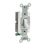 1-Pole Switch, 20 Amp, 120/277V, White, Side Wired, Commercial By Leviton CS120-2W