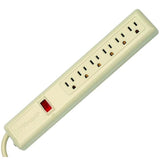 6-Outlet Power Strip, 15A, 125V, Grounded, 6' By Wiremold P6