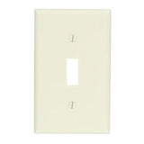 Toggle Switch Wallplate, 1-Gang, Thermoset, Lt. Almond By Leviton 78001