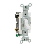 4-Way Switch, 20 Amp, 120/277V, White, Side Wired, Commercial Grade By Leviton CS420-2W