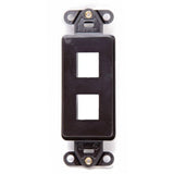 Multimedia Decora Insert, 2-Port, Brown By Leviton 41642-B