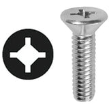 #6-32 x 1 Flat Head Machine Screw, Square/Phillips FMDD6321