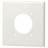 2-Gang Single Rcpt Wallplate, (1) 2.150