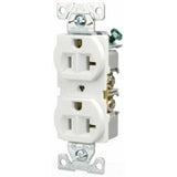 20A Commercial Grade Duplex Receptacle,  5-20R, White By Eaton Arrow Hart BR20W