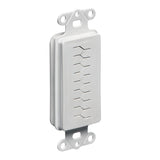 Wallplate Insert, Decora, Slotted Cable Entry, White By Arlington CED130