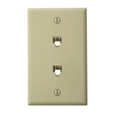 Jack, 6 Position, 4 Conductor, Ivory By Leviton 40244-I