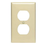 Duplex Receptacle Wallplate, 1-Gang, Nylon, Ivory By Leviton 80703-I