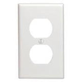 Duplex Receptacle Wallplate, 1-Gang, Thermoset, White, Oversized By Leviton 88103