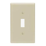 Toggle Switch Wallplate, 1-Gang, Thermoset, Ivory By Leviton 86001