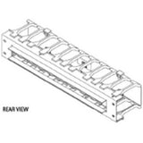 Horizontal Cable Manager, 1-Sided, 2U x 19