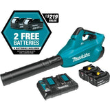 18V X2 LXT® Blower Kit, 4 Batteries (5.0Ah) By Makita XBU02PT1