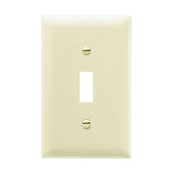 Toggle Switch Wallplate, 1-Gang, Nylon, Ivory By Pass & Seymour TP1-I