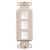 QUICKPORT™ Decora Insert, 3-Port, Ivory By Leviton 41643-I