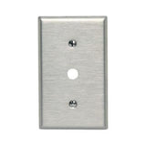 Phone/Cable Wallplate, 1-Gang, .406