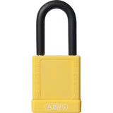 Yellow Non-Conductive Lockout Padlock, 1/4