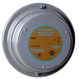 Vibrating Buzzer, Heavy Duty, 24VAC, 0.250A, 70dB, Diameter: 5-1/6