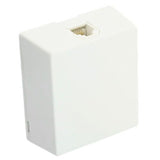 White Telephone Surface Mount Jack 6P6C By Leviton 4625A-26W