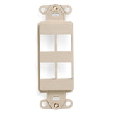 QUICKPORT™ Decora Insert, 4-Port, Ivory By Leviton 41644-I